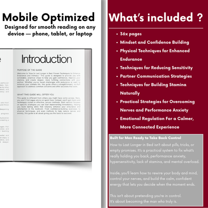 Last Longer, Feel in Control, and Satisfy Her Every Time