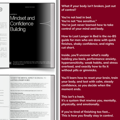 Last Longer, Feel in Control, and Satisfy Her Every Time